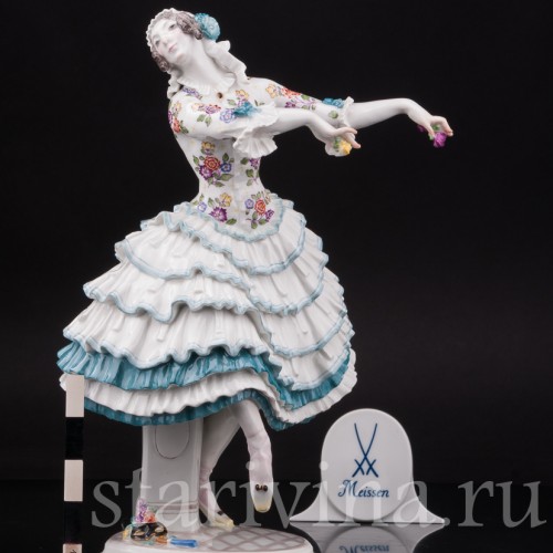 Фарфоровая статуэтка танцовщицы Киарина из балета Карнавал, Meissen, Германия, нач. 20 в.