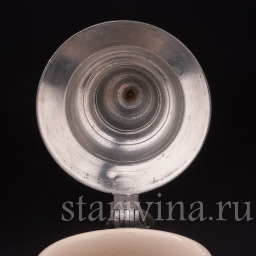 Старинная пивная кружка "Не будь камнем!", 1 л, Jakob Goldschmidt, Германия, кон. 19 - нач. 20 вв.