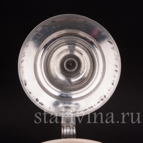 Пивная кружка "Ещё два часа!" 0.5 л, Rosskopf & Gerz, Германия, 1901-1917 гг.