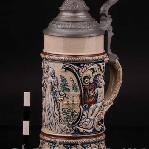 Старинная пивная кружка Трубач из Зекингена, 0.5 л, Reinhold Hanke, Германия, кон. 19 - нач. 20 вв.