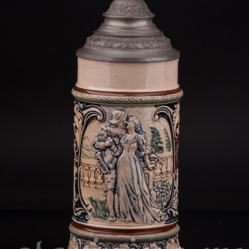 Старинная пивная кружка Трубач из Зекингена, 0.5 л, Reinhold Hanke, Германия, кон. 19 - нач. 20 вв.