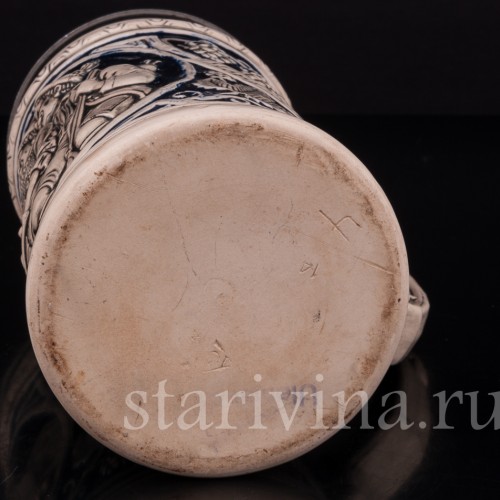 Старинная пивная кружка Хмель и солод, 0,5 л, Wick Werke AG, Германия, 1920-50 гг.