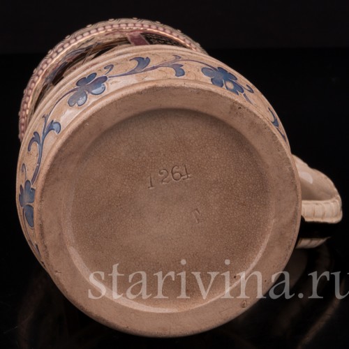 Старинная пивная кружка Студент и странник, 1/2 л, Diesinger, Германия, кон. 19 - нач. 20 в.