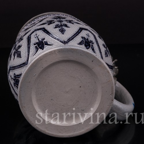 Старинная пивная кружка Листья, 0.5 л, Simon Peter Gerz, Германия, пер. пол. 20 в.