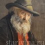 Картина маслом Портрет фермера в шляпе, Германия, 1924 г.