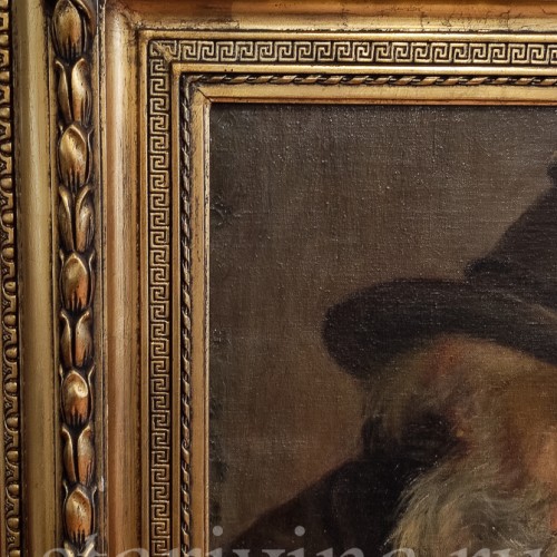 Картина маслом Портрет фермера в шляпе, Германия, 1924 г.