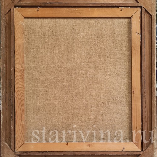 Картина маслом на холсте Альпийский пейзаж, Германия, перв. пол. 20 в.