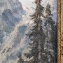 Картина маслом на холсте Альпийский пейзаж, Германия, перв. пол. 20 в.