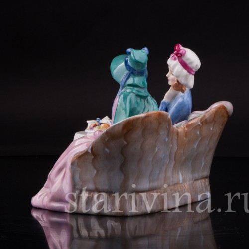 Фарфоровая композиция Чаепитие, Royal Doulton, Великобритания, пер. пол. 20 в.