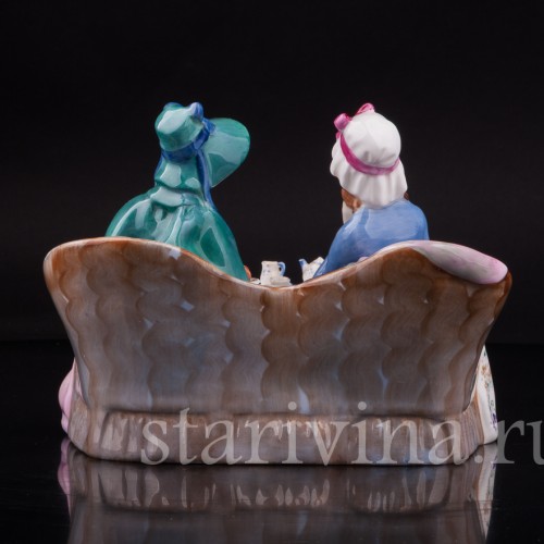 Фарфоровая композиция Чаепитие, Royal Doulton, Великобритания, пер. пол. 20 в.