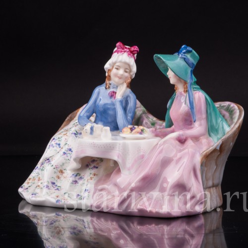 Фарфоровая композиция Чаепитие, Royal Doulton, Великобритания, пер. пол. 20 в.