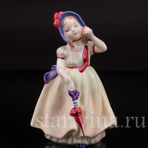 Фигурка девочки из фарфора Детка, Royal Doulton, Великобритания, пер. пол. 20 в.