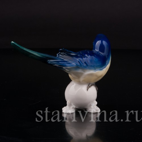 Фигурка птицы из фарфора Попугай, Karl Ens, Германия, 1920-30 гг.