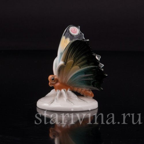 Фарфоровая фигурка Бабочка, Volkstedt, Германия, вт. пол. 20 века.