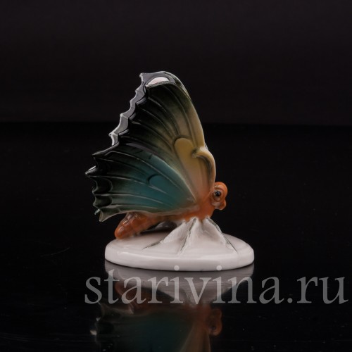 Фарфоровая фигурка Бабочка, Volkstedt, Германия, вт. пол. 20 века.