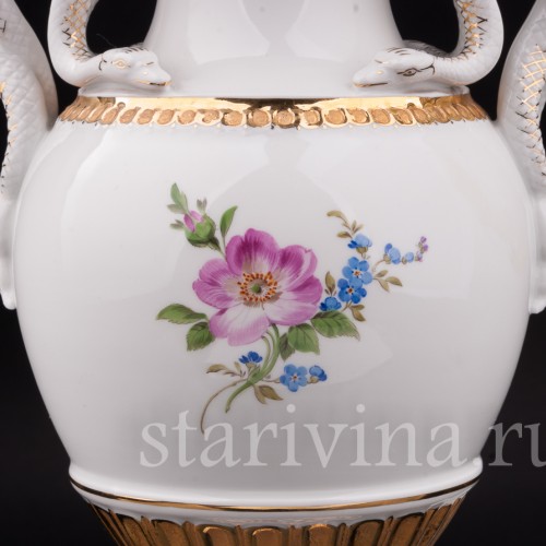 Фарфоровая ваза "Змеи", Meissen, Германия, 1982 г.