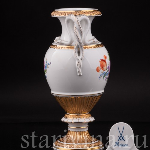 Фарфоровая ваза "Змеи", Meissen, Германия, 1982 г.