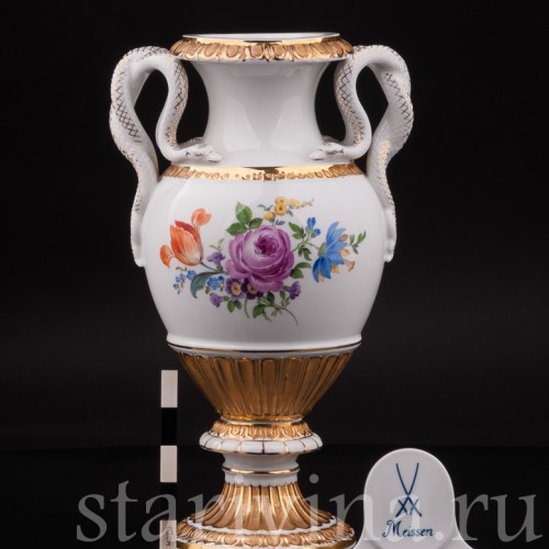 Фарфоровая ваза "Змеи", Meissen, Германия, 1982 г.