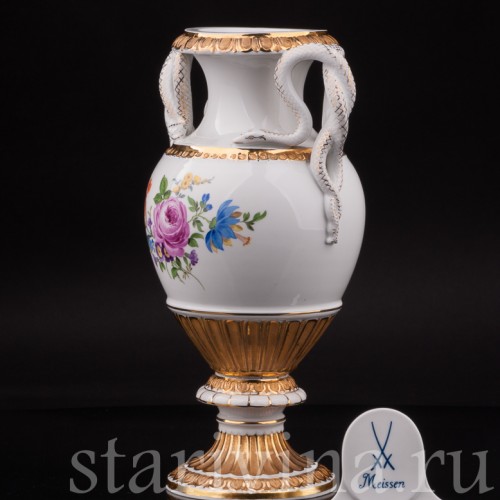 Фарфоровая ваза "Змеи", Meissen, Германия, 1982 г.