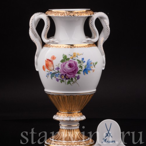 Фарфоровая ваза "Змеи", Meissen, Германия, 1982 г.