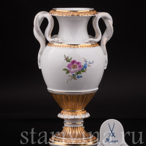 Фарфоровая ваза "Змеи", Meissen, Германия, 1982 г.