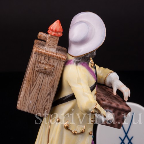 Фарфоровая статуэтка Шарманщик, Cries de Paris, Meissen, Германия, 1987 г.