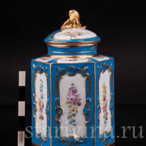 Фарфоровая Банка для чая, Франция, 19 в.