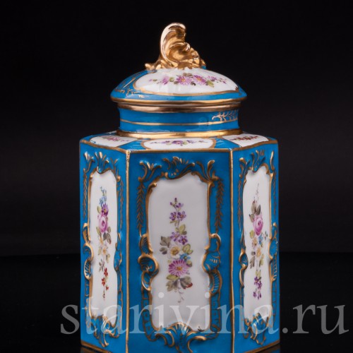Фарфоровая Банка для чая, Франция, 19 в.