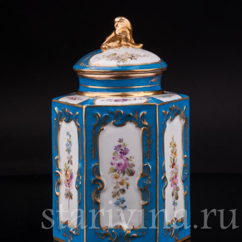 Фарфоровая Банка для чая, Франция, 19 в.
