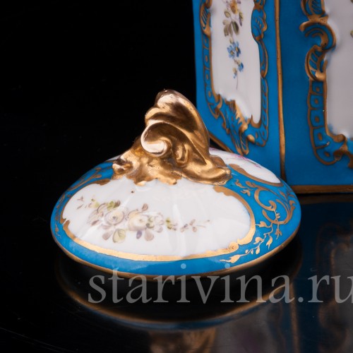 Фарфоровая Банка для чая, Франция, 19 в.