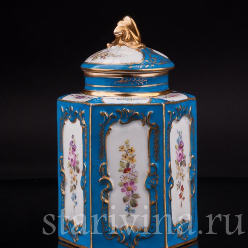 Фарфоровая Банка для чая, Франция, 19 в.