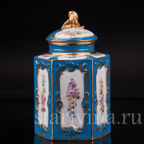 Фарфоровая Банка для чая, Франция, 19 в.