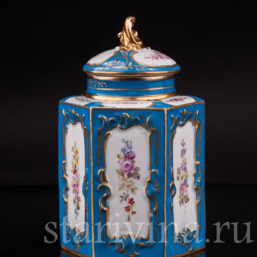 Фарфоровая Банка для чая, Франция, 19 в.