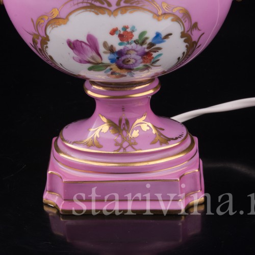 Декоративная фарфоровая Лампа, Carl Thieme, Германия, сер. 20 в.
