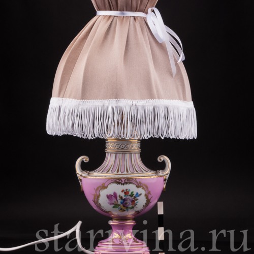 Декоративная фарфоровая Лампа, Carl Thieme, Германия, сер. 20 в.