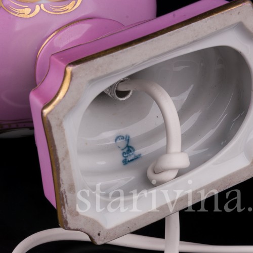 Декоративная фарфоровая Лампа, Carl Thieme, Германия, сер. 20 в.