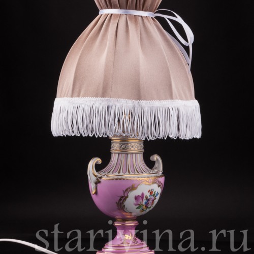 Декоративная фарфоровая Лампа, Carl Thieme, Германия, сер. 20 в.