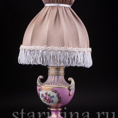 Декоративная фарфоровая Лампа, Carl Thieme, Германия, сер. 20 в.