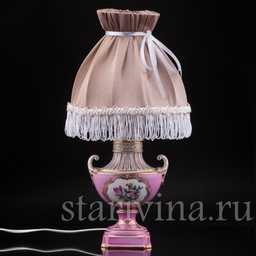 Декоративная фарфоровая Лампа, Carl Thieme, Германия, сер. 20 в.