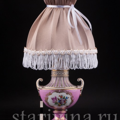 Декоративная фарфоровая Лампа, Carl Thieme, Германия, сер. 20 в.
