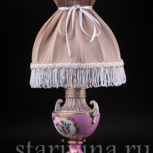 Декоративная фарфоровая Лампа, Carl Thieme, Германия, сер. 20 в.
