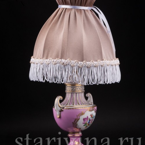 Декоративная фарфоровая Лампа, Carl Thieme, Германия, сер. 20 в.