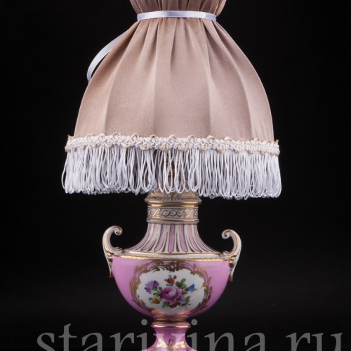 Декоративная фарфоровая Лампа, Carl Thieme, Германия, сер. 20 в.