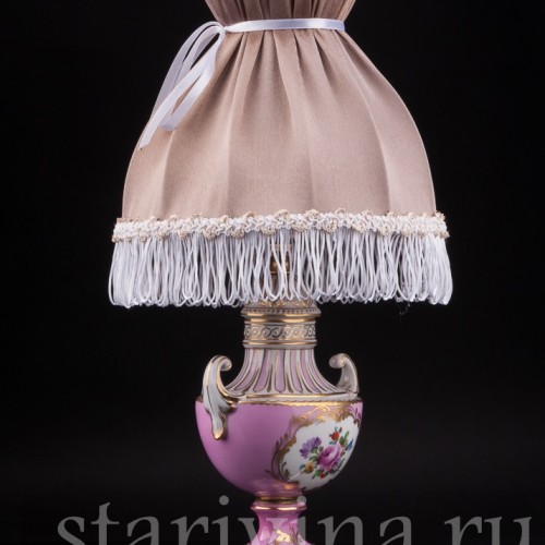 Декоративная фарфоровая Лампа, Carl Thieme, Германия, сер. 20 в.