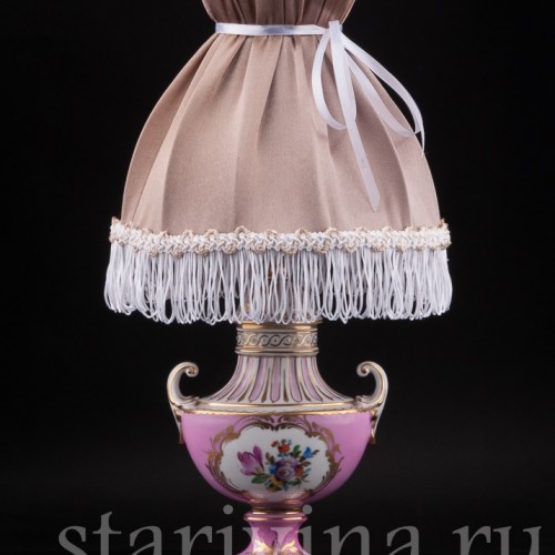 Декоративная фарфоровая Лампа, Carl Thieme, Германия, сер. 20 в.