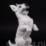 Статуэтка собаки из фарфора Скотч-терьер на задних лапах, Rosenthal, Германия, 1950 гг.