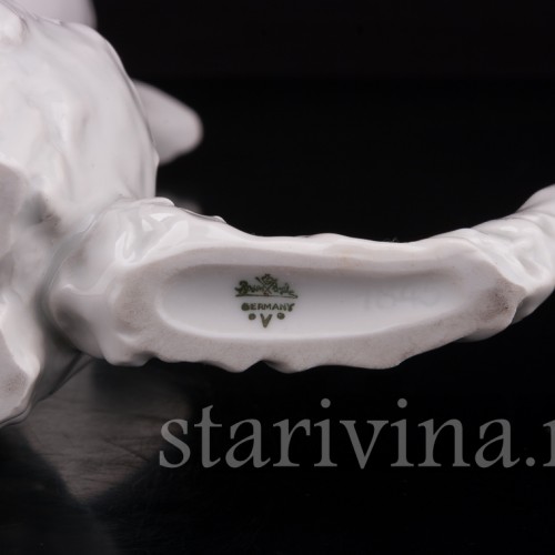 Статуэтка собаки из фарфора Скотч-терьер на задних лапах, Rosenthal, Германия, 1950 гг.