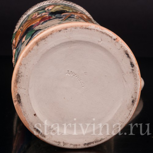 Старинная пивная кружка Всегда весел, 1 л, Германия, перв. пол. 20 в.