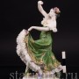 Фарфоровая статуэтка Испанская танцовщица, кружевная, Volkstedt, Германия, сер. 20 в.