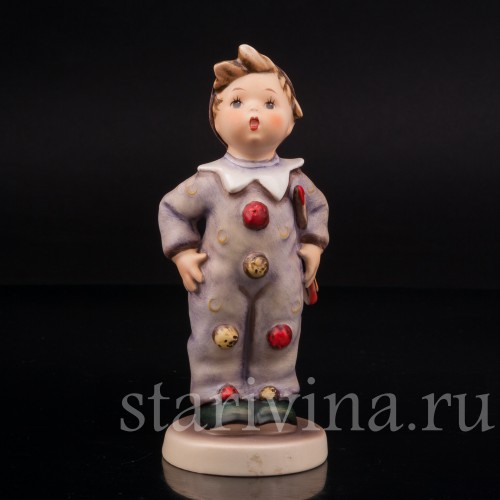 Фигурка мальчика из фарфора Маленький клоун, Goebel, Германия, 1972-79 гг.